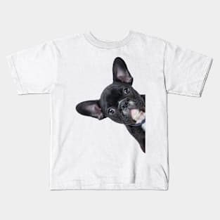 French Bulldog Peekaboo Kids T-Shirt